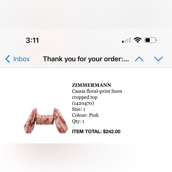 Zimmermann Cassia Floral Print Linen Top - Picture 5 of 5